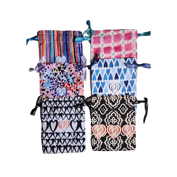 Brighton Jewelry Pouch  Assorted Set 6 4 1/2" x 6" - Picture 1 of 3
